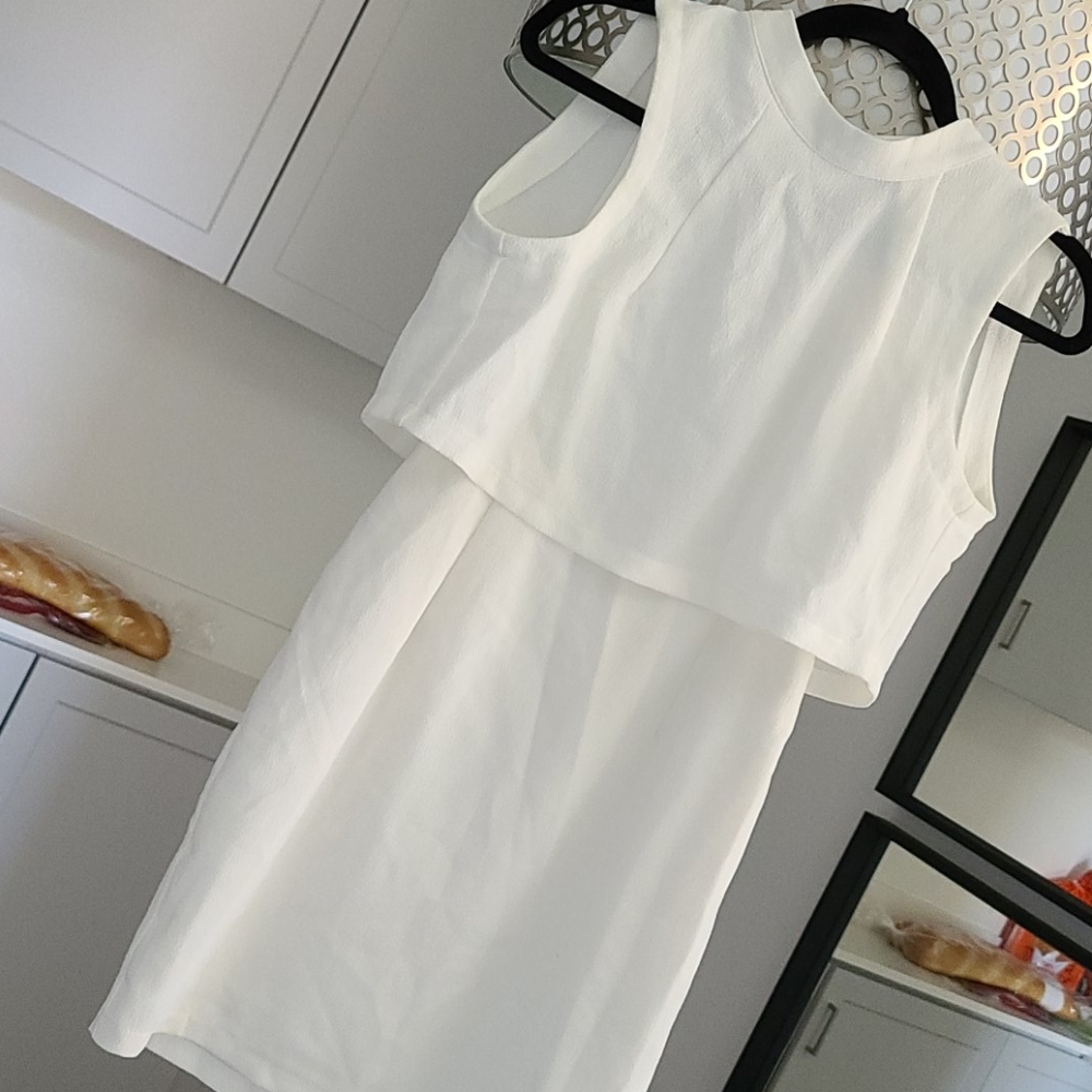 Cute white mini dress